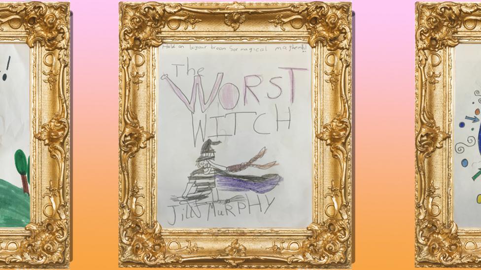 Childrens' illustrations of book characters