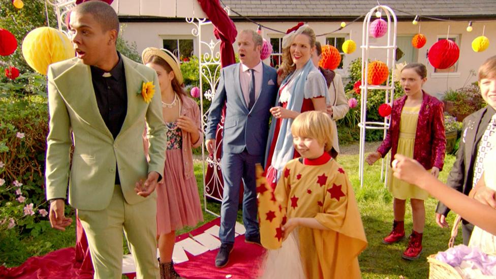 the family look shocked