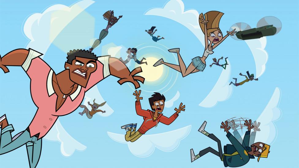 Contestants are falling from the air