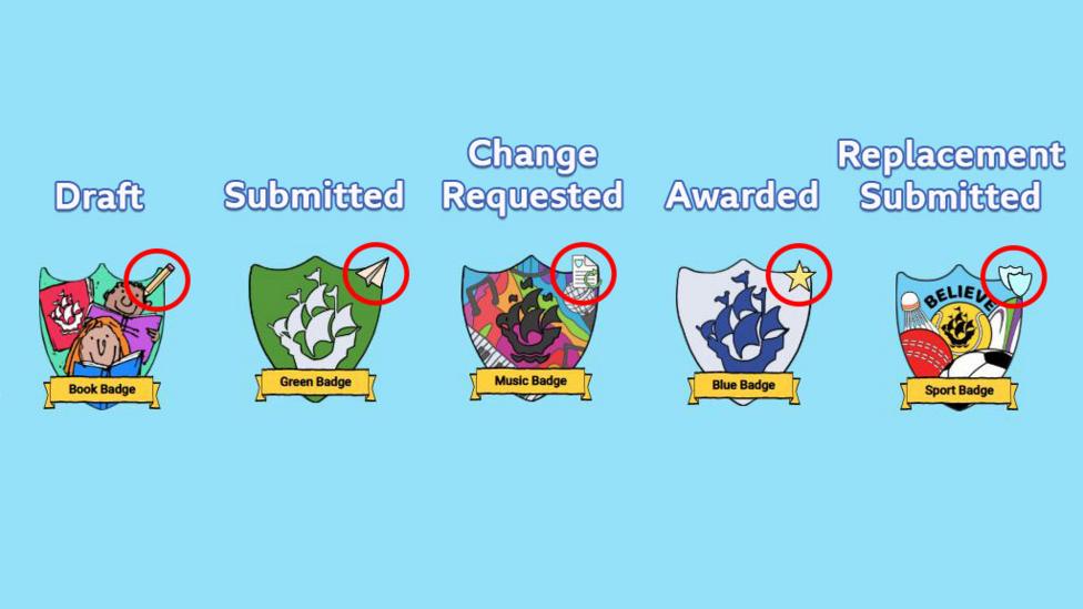 five-blue-peter-badges-with-pencil-arrow-star-and-shield-icons-circled.