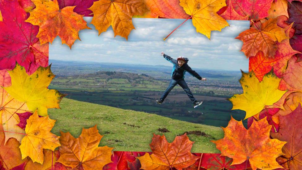 Viewers' photos of them jumping into the air.