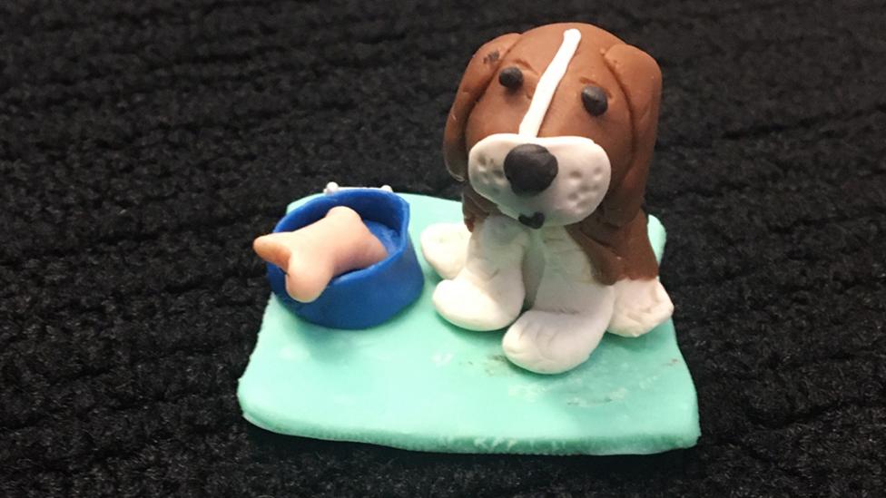 I tiny Henry model made from clay