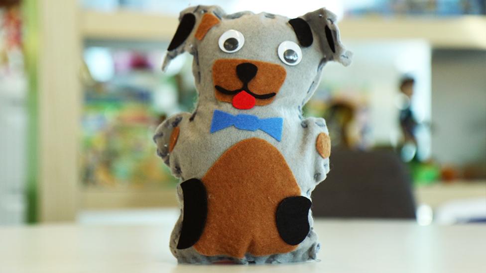 A hand made dog teddy