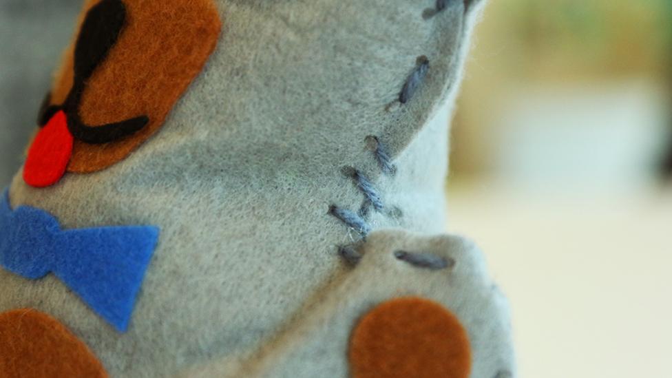 A hand made dog teddy