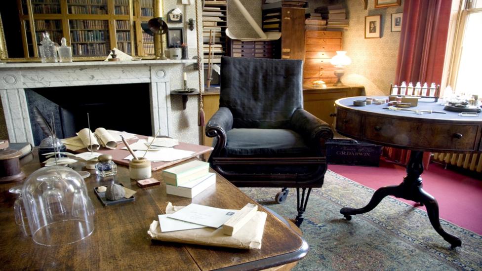 Charles Darwin's living room