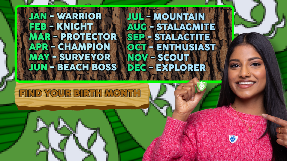 A second eco warrior name generator image, featuring lots of word combinations, please locate the transcript further down the page to find a text