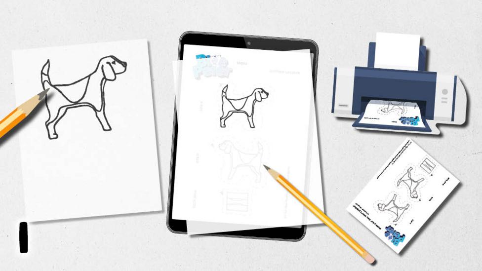 Puppet of Henry the dog from Blue Peter.