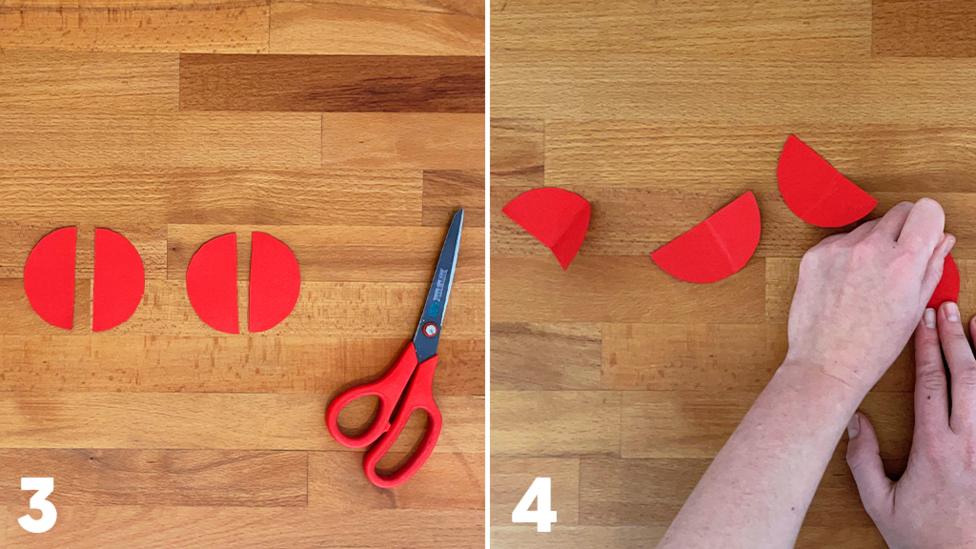 Step-by-step instructions on how to make paper Diya.