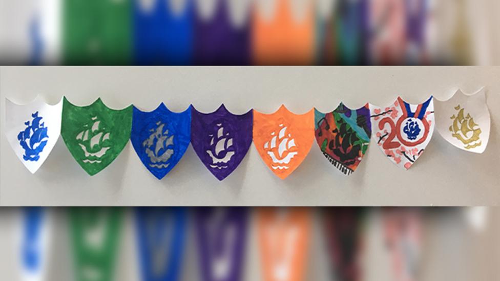 BP badges made from paper