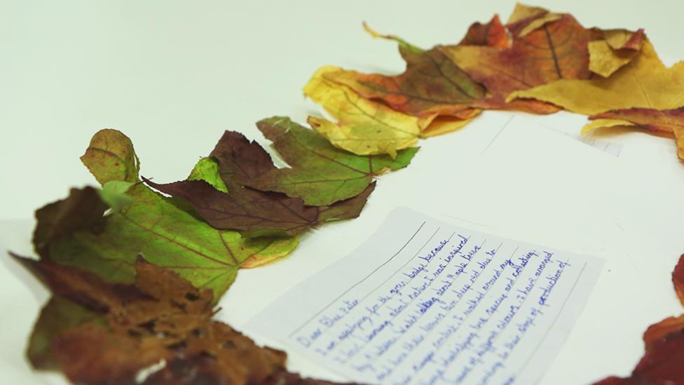 A leafy message