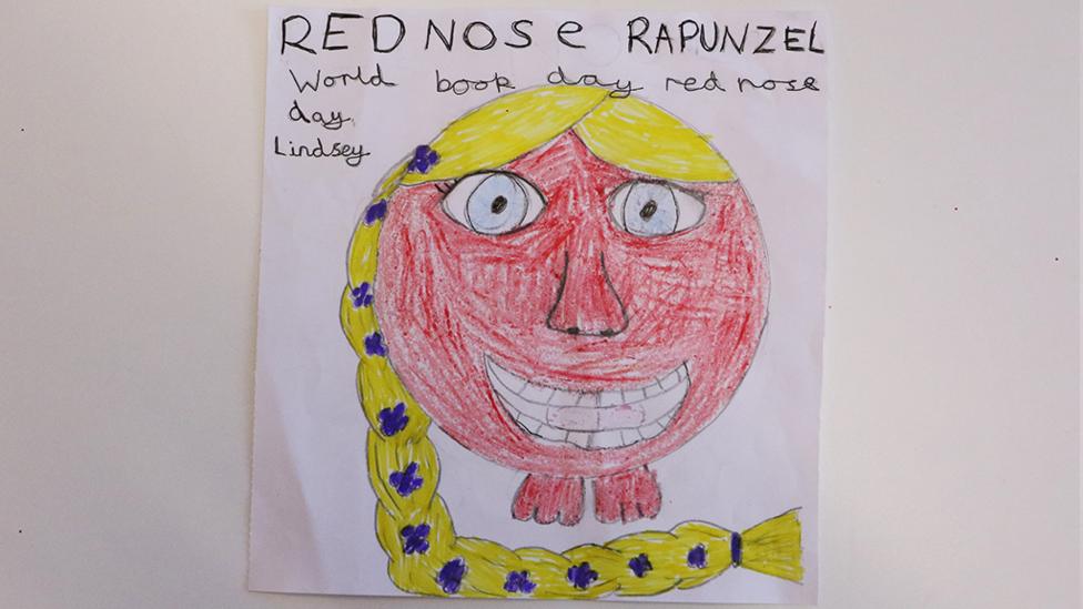 Red nose day post of the week: Red nose Rapunzel