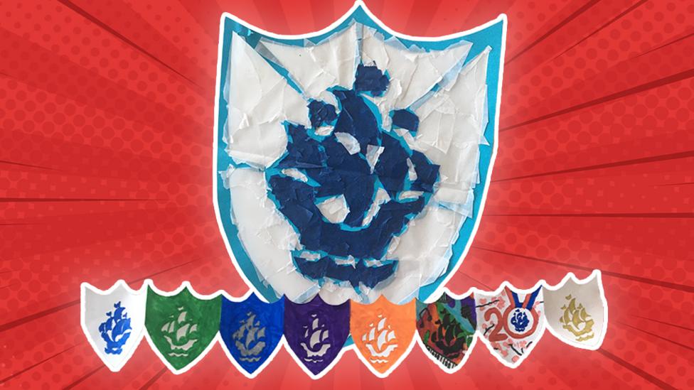 BP badges made from paper