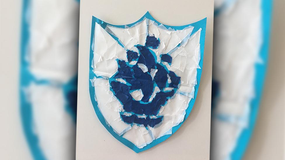 BP badges made from paper