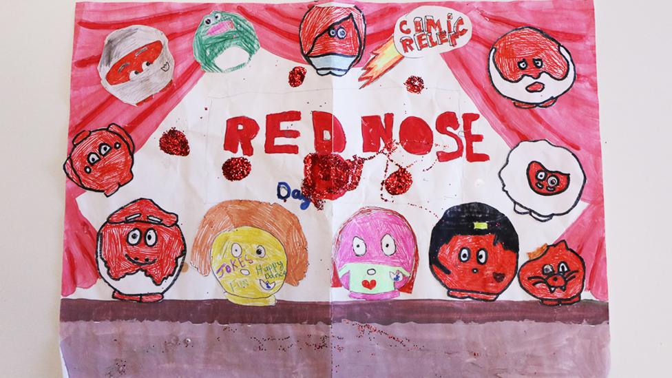 Red nose day post of the week: red nose painting