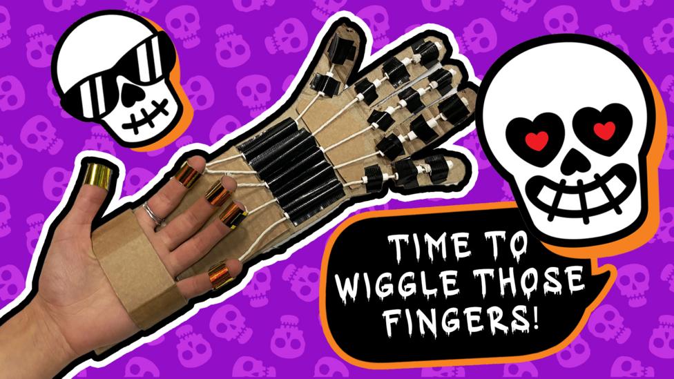 Blue Peter skeleton hand make steps