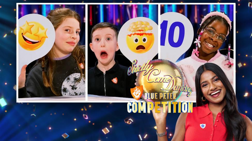 The Strictly Come Dancing Blue Peter competition winners.