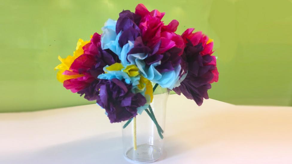 tissue paper flowers