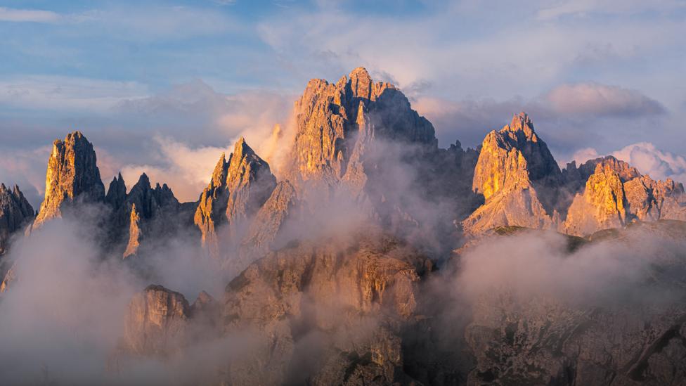 A view of the mountains in Cortina.