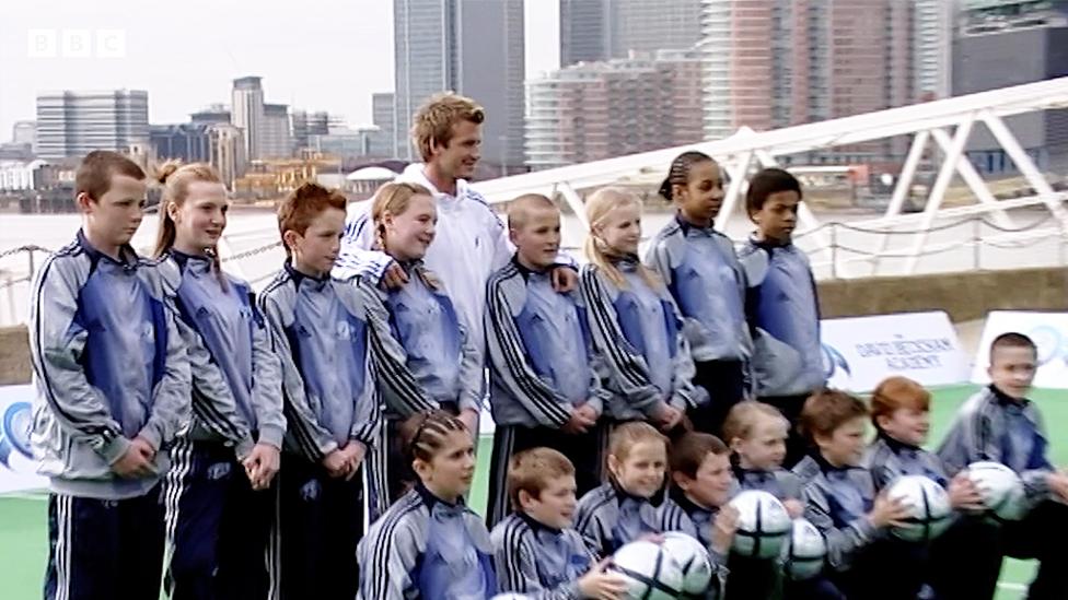 David Beckham Academy image from 2005