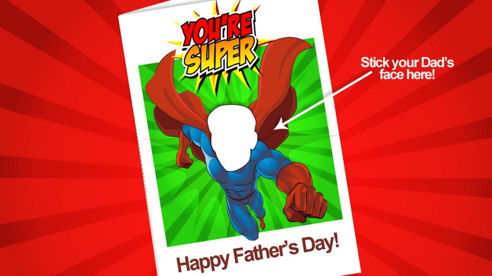 A Father's Day card.