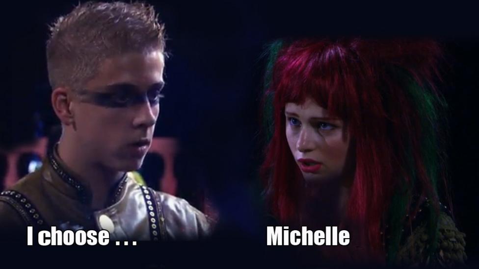 Eldon and Emily: "I choose Michelle".