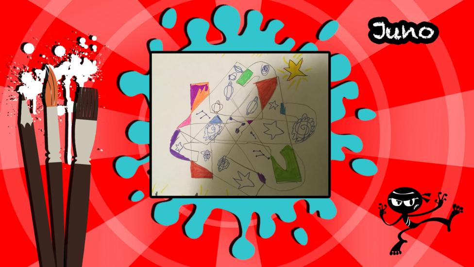 A space themed sketch by Juno.