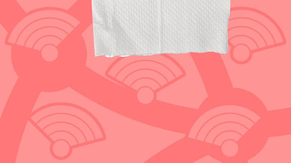 A picture of the end of a toilet roll.