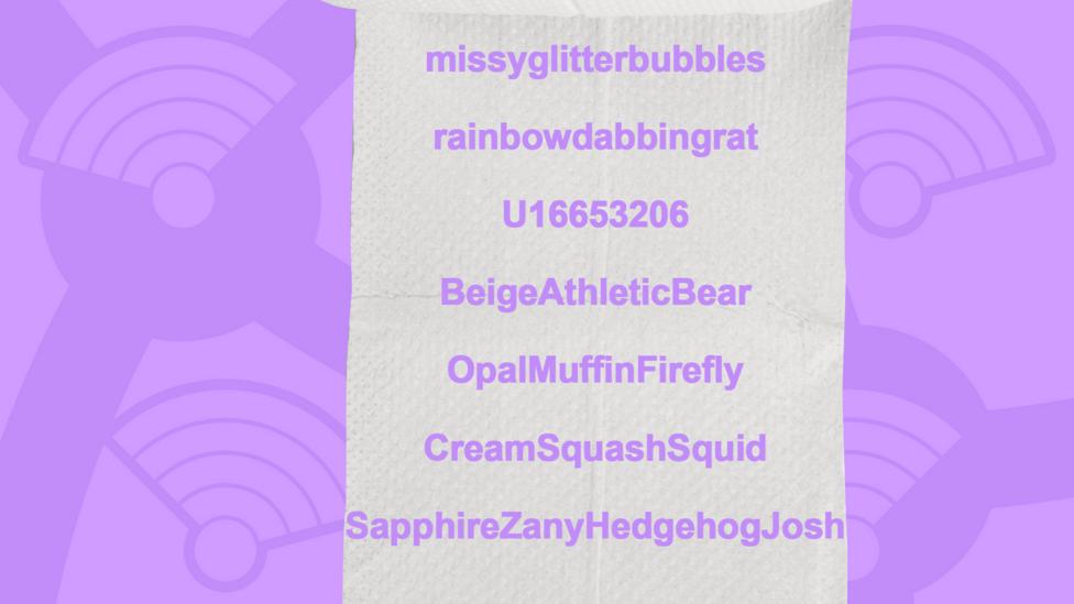 A picture of a toilet roll with the names of users who got the question right, missyglitterbubbles, rainbowdabbingrat, U16653206, BeigeAthleticBear, OpalMuffinFirefly, CreamSquashSquid, SapphireZanyHedgehogJosh.
