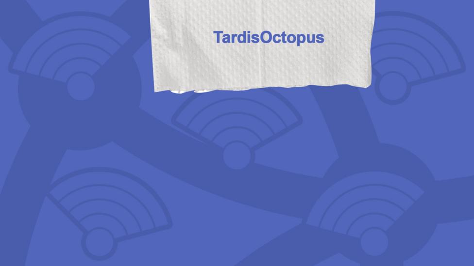 A picture of a toilet roll with the names of the people who got the question right, TardisOctopus.