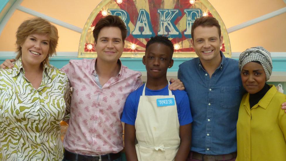 Allegra, Sam, Mark, Nadia and Junior Baker Tyrese.