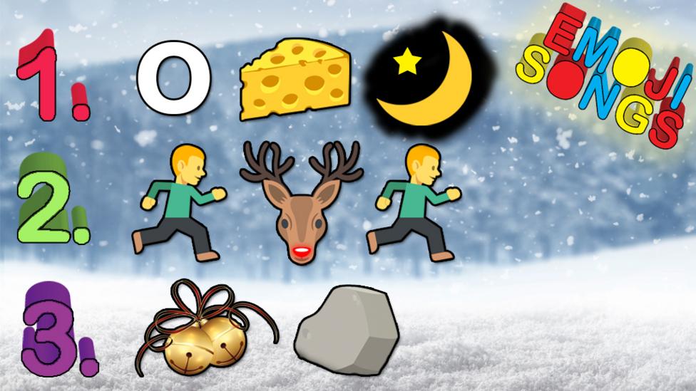 Festive emojis.