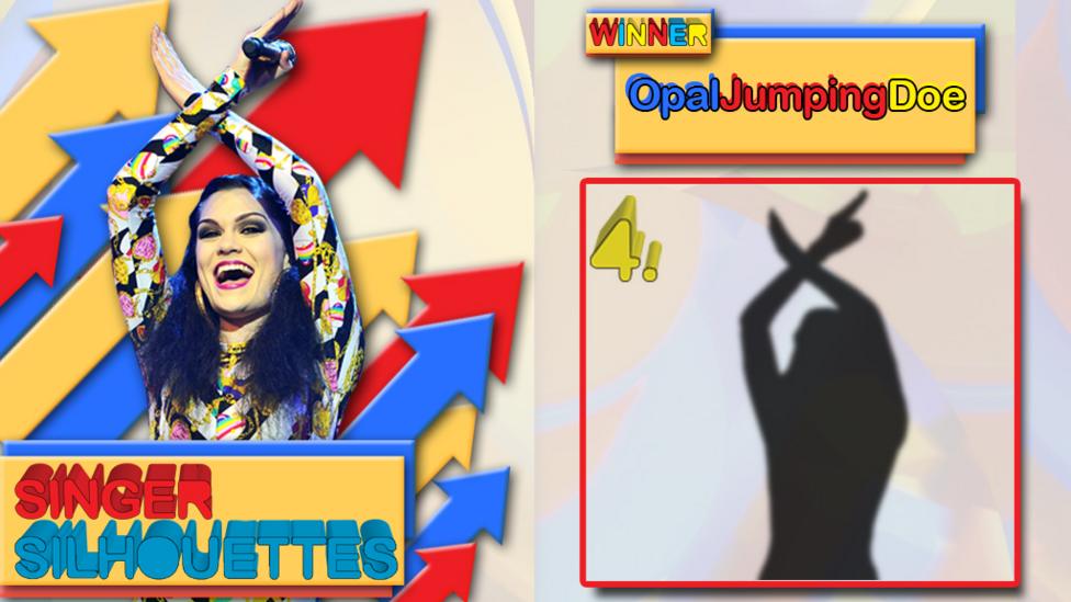 Jessie J in shadow.