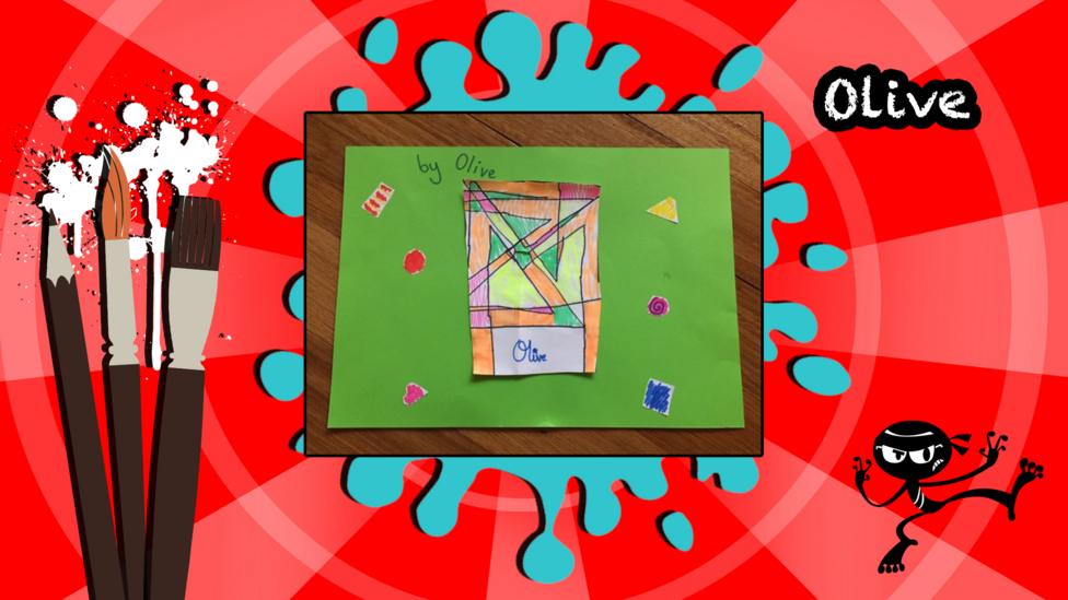 Colourful homemade art.