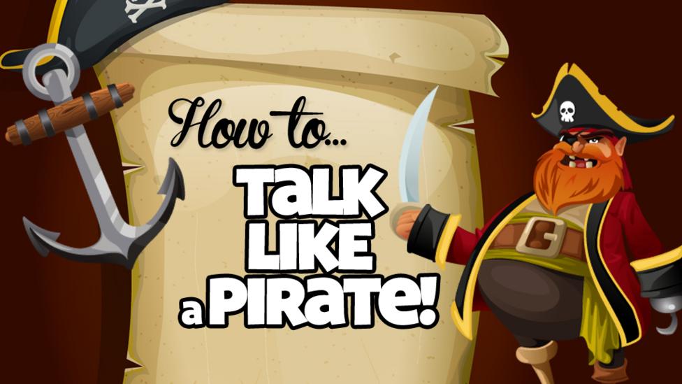 'How to... Talk like a pirate' and a pirate.