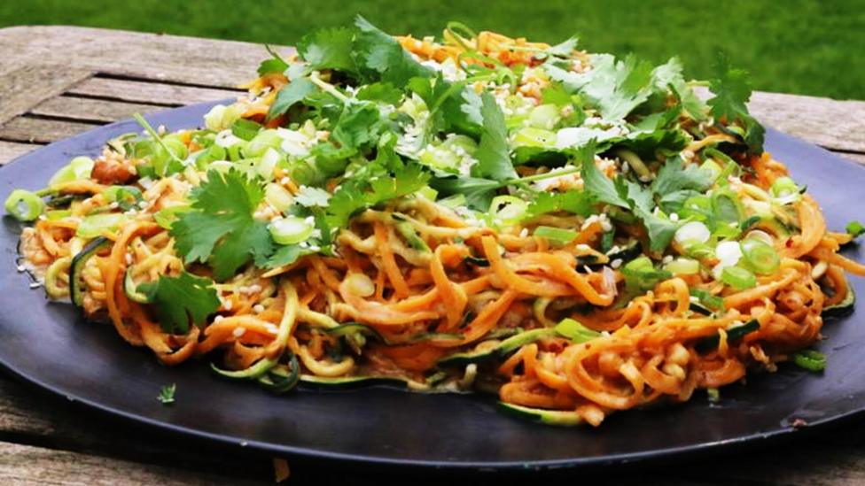 Spiralized noodles.