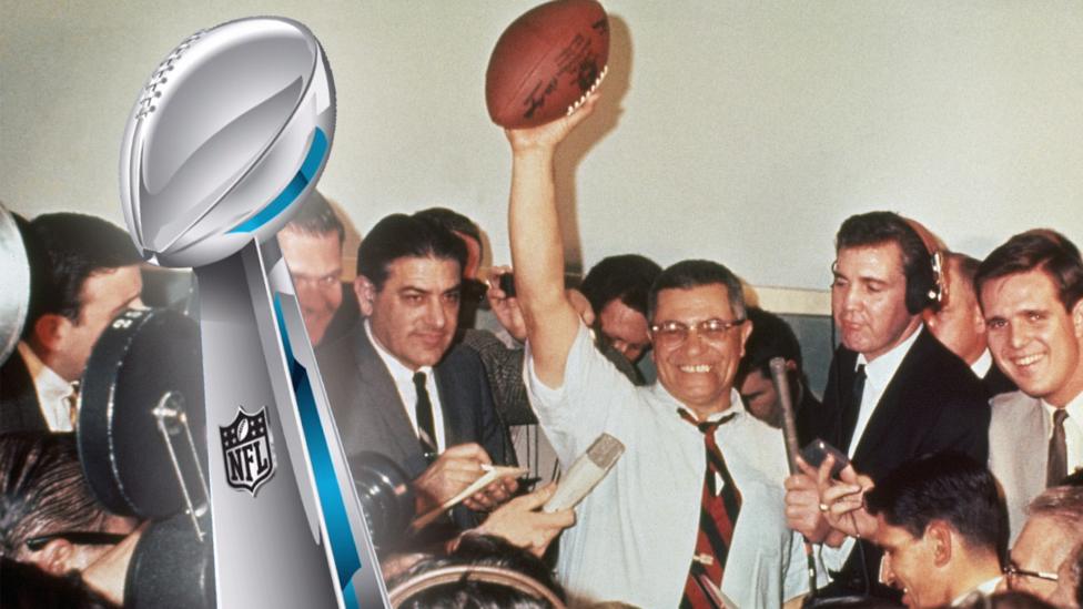 Vince Lombardi and the super bowl trophy