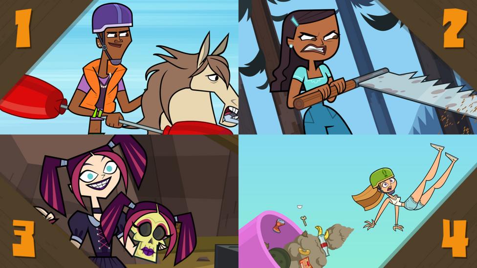 Different characters from Total Drama