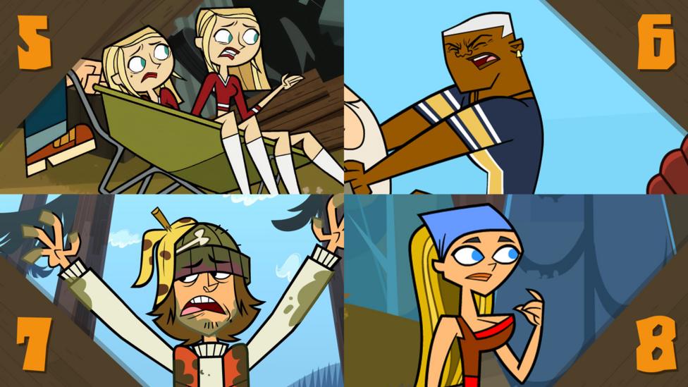 Different characters from Total Drama