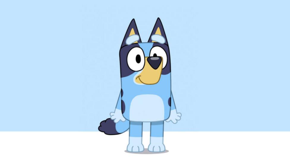 A cute cartoon Blue Heeler puppy.