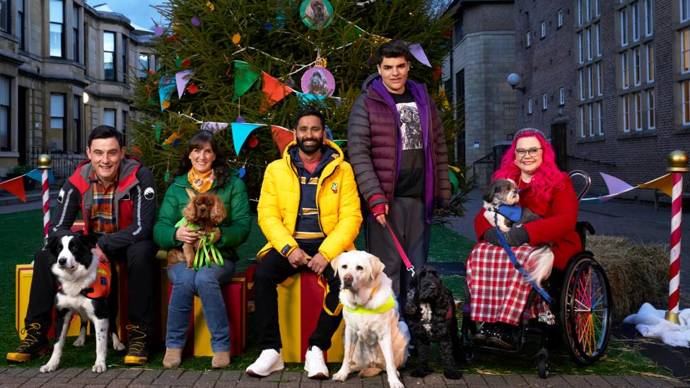 A Dog Squad Woofy Christmas logo image.