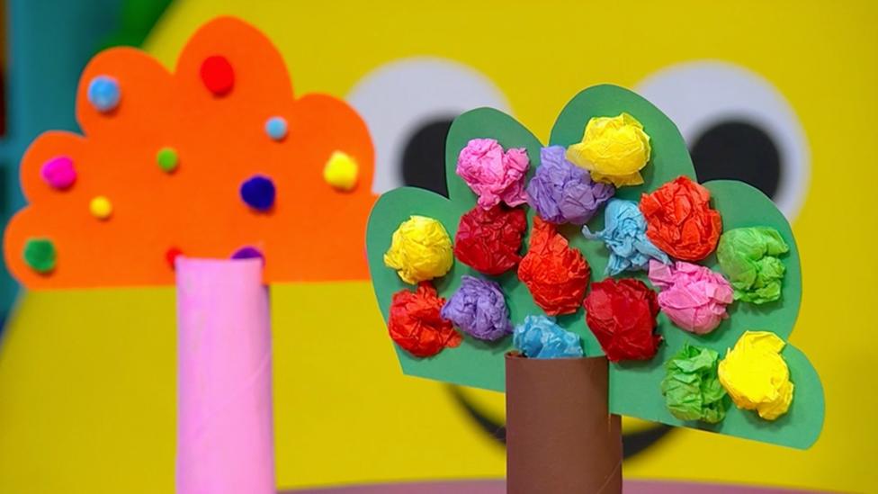 Make a colourful blossom tree