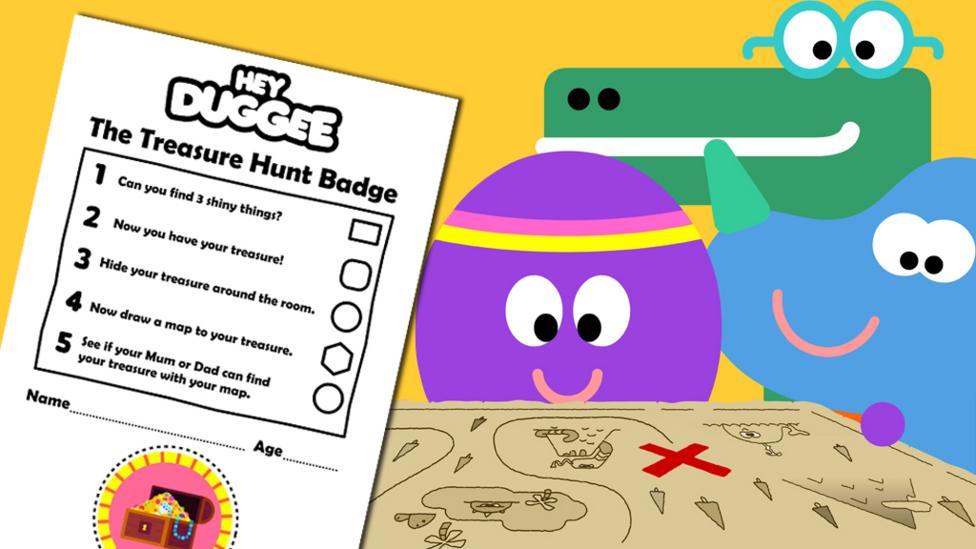 Hey Duggee - The Treasure Hunt Badge Activity Sheet