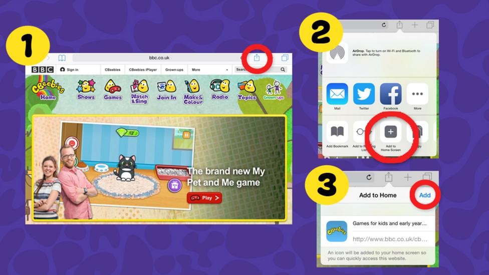 Bookmarking iOS devices