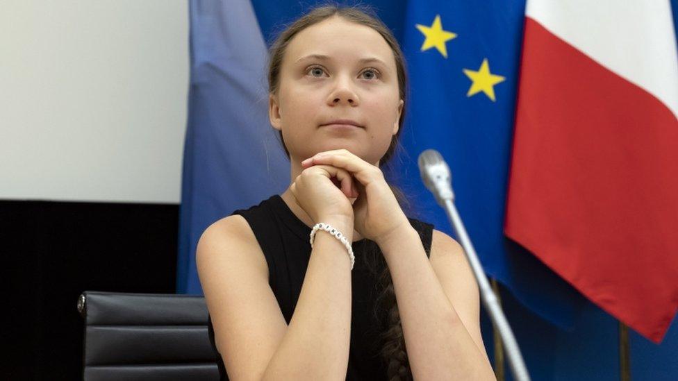 Greta delivered a speech at France's parliament in Paris in July