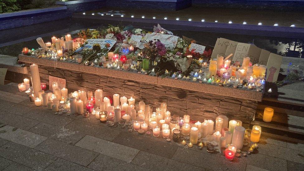 Candles in Pegler Square