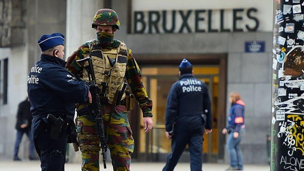 Security has been increased in Brussels following Tuesday's attacks