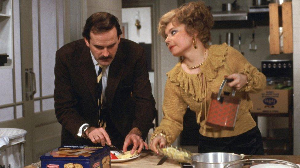 John Cleese and Prunella Scales in Fawlty Towers