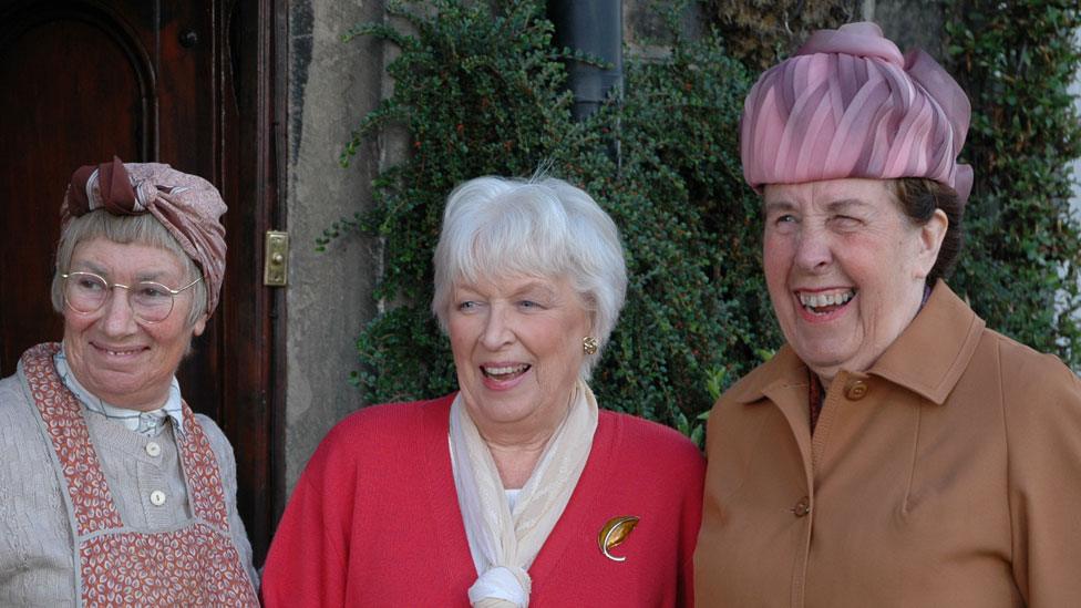 Juliette Kaplan as Pearl, June Whitfield as Nelly, and Kathy Staff as Nora Batty in Christmas special 2005