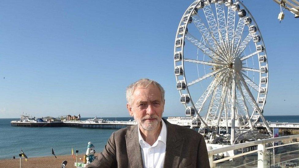 Jeremy Corbyn in Brighton in 2015