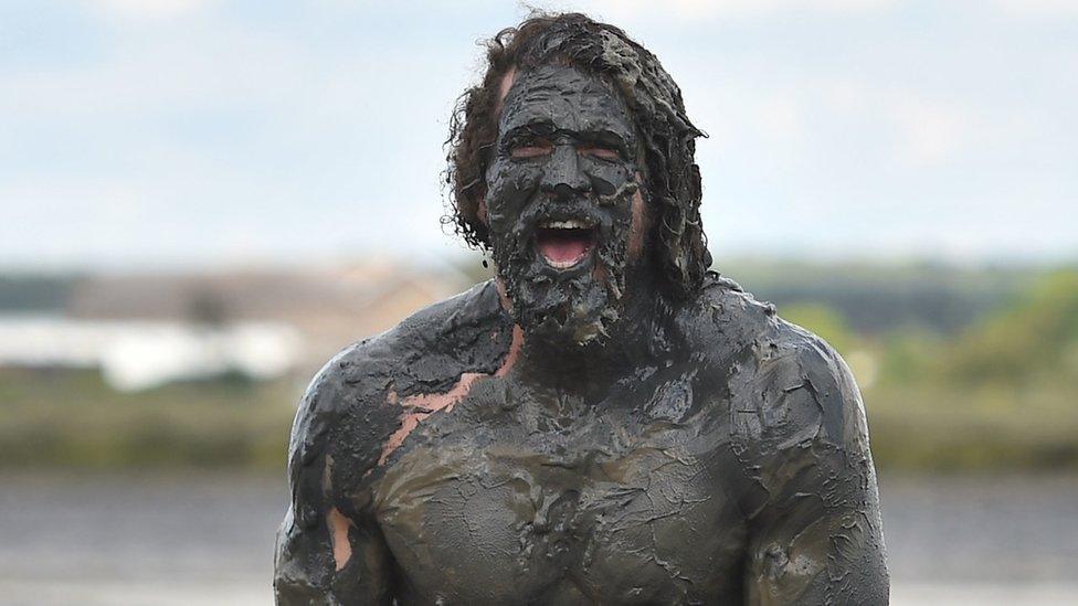 Muddy-man-in Maldon-Mud-Race.